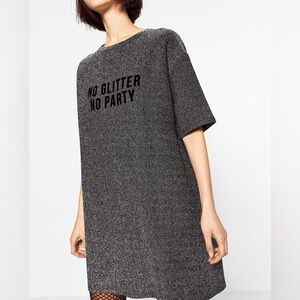 Zara Gray T-Shirt Dress